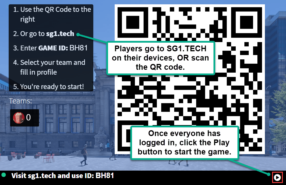 Player joining instructions